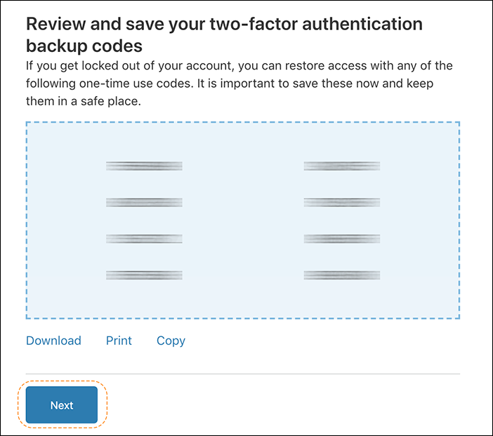 旧URL: https://support.cloudflare.com/hc/article_attachments/360038176771/2FA_review_and_backup_codes_v2.png Article IDs: 200167906 | Securing user access with two-factor authentication (2FA)